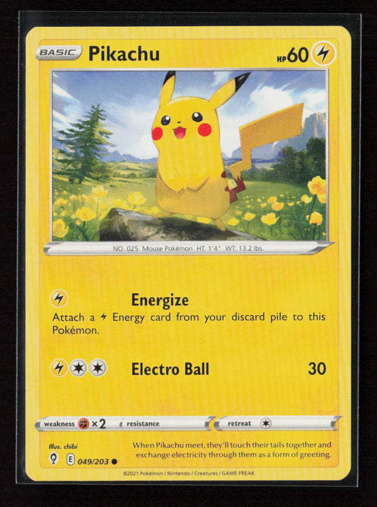 Pikachu Common SWSH07: Evolving Skies 049/203 LP