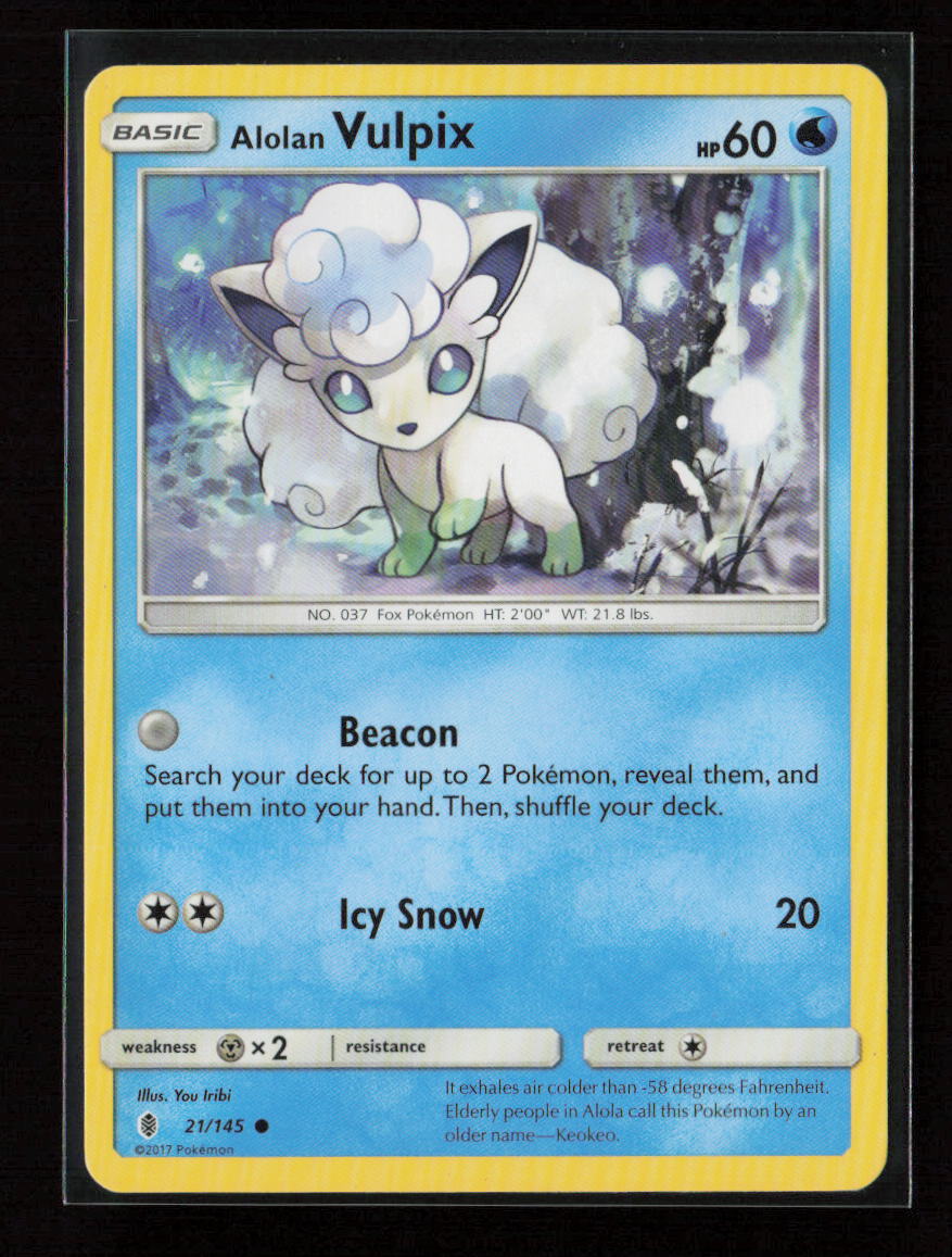 Alolan Vulpix Common SM - Guardians Rising 21/145 LP