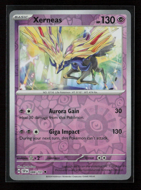 Xerneas Uncommon SV08: Surging Sparks 088/191 NM - Kang's Collectibles