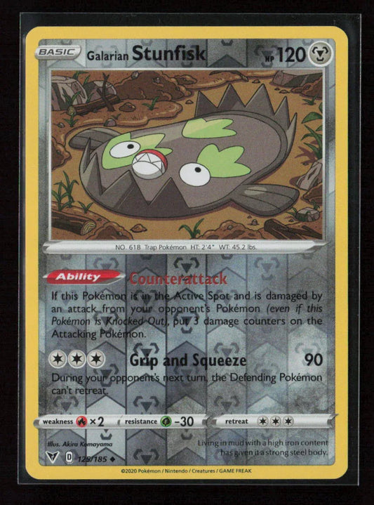 Galarian Stunfisk Uncommon SWSH01: Sword & Shield Base Set 132/202 LP - Kang's Collectibles