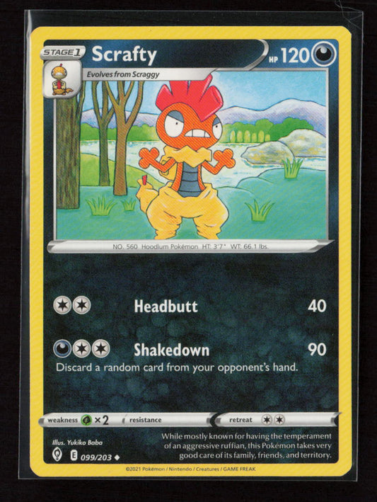 Scrafty Uncommon SWSH07: Evolving Skies 099/203 LP