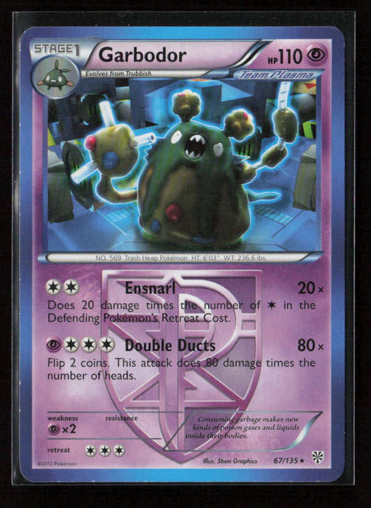 Garbodor (Team Plasma) (67) Rare Plasma Storm 67/135 MP