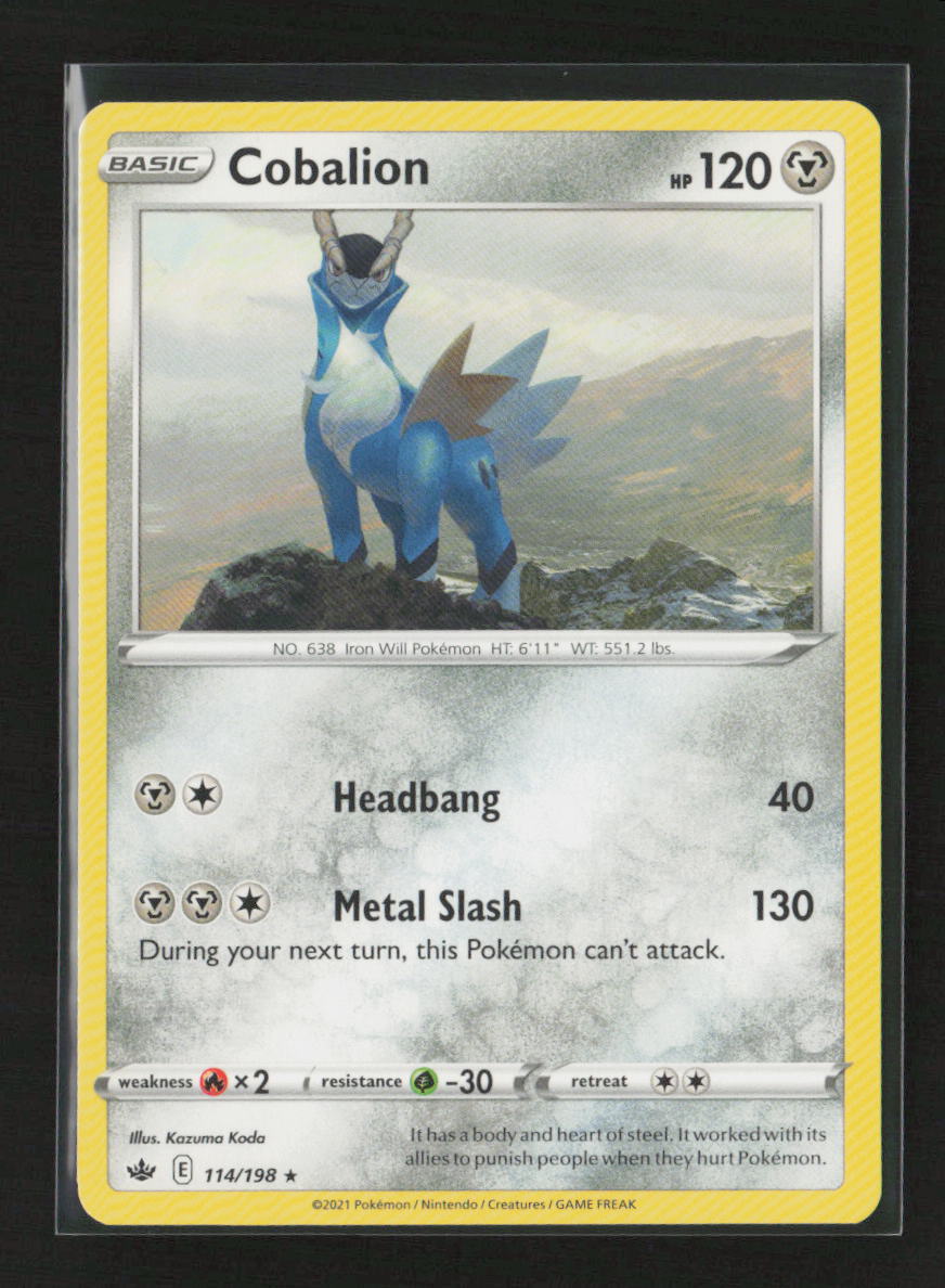 Cobalion Holo Rare SWSH06: Chilling Reign 114/198 LP
