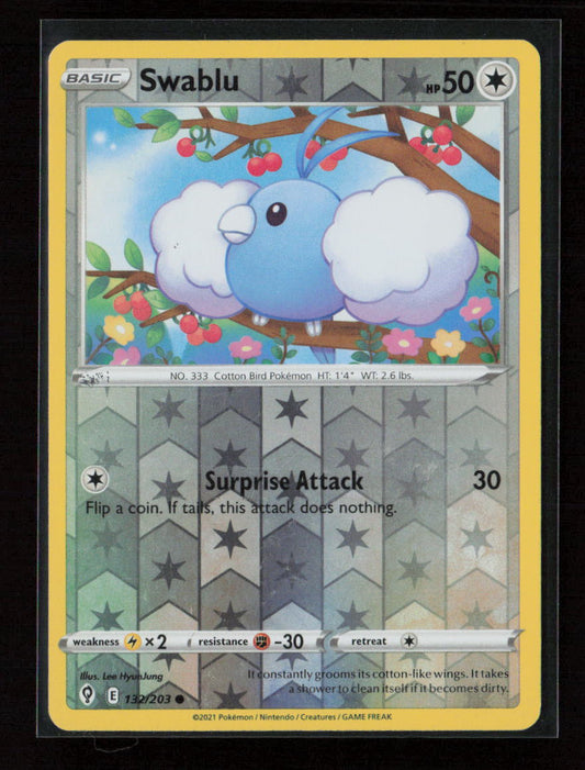Swablu Common SWSH07: Evolving Skies 132/203 NM