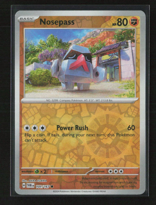 Nosepass Common SV06: Twilight Masquerade 101/167 NM - Kang's Collectibles
