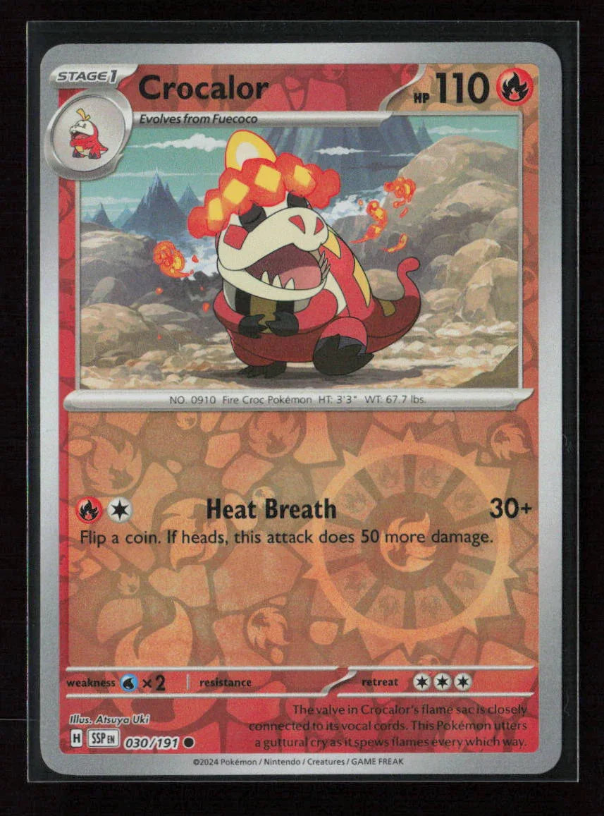 Crocalor Common SV08: Surging Sparks 030/191 NM - Kang's Collectibles