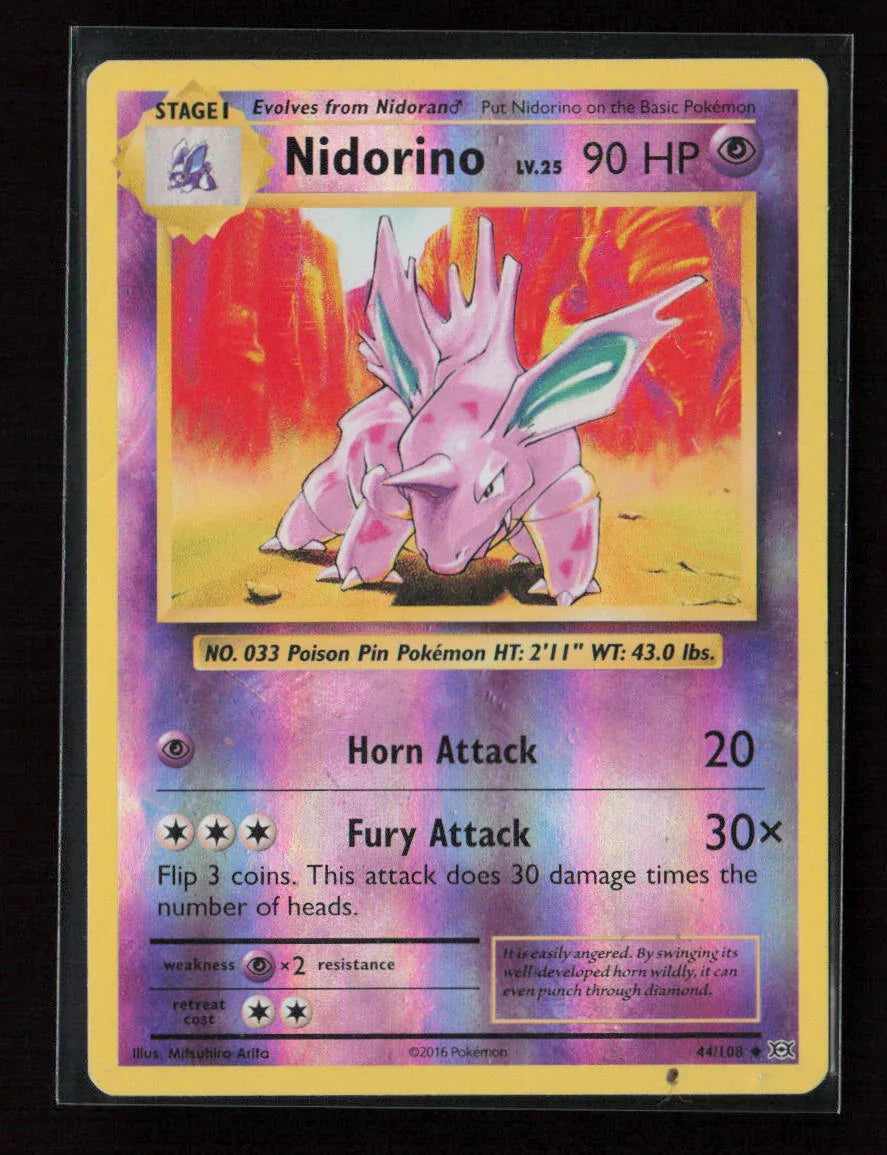 Nidorino Uncommon XY - Evolutions 44/108 NM - Kang's Collectibles