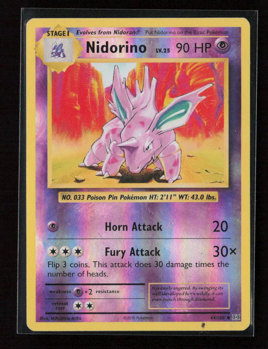 Nidorino Uncommon XY - Evolutions 44/108 NM - Kang's Collectibles