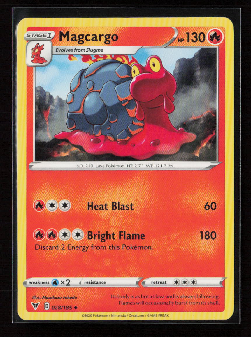 Magcargo Uncommon SWSH04: Vivid Voltage 028/185 LP