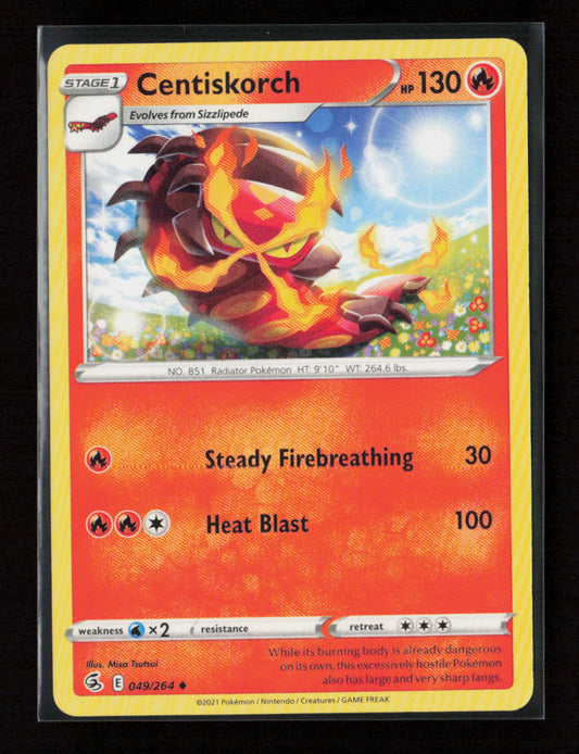 Centiskorch (49) Uncommon SWSH08: Fusion Strike 049/264 LP