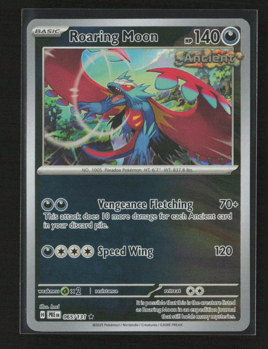 Roaring Moon Rare SV: Prismatic Evolutions 065/131 NM