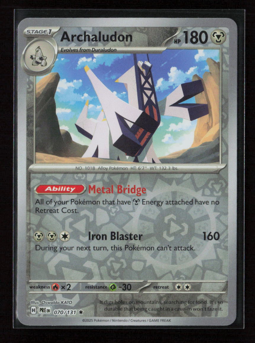 Archaludon Rare SV: Prismatic Evolutions 070/131 NM