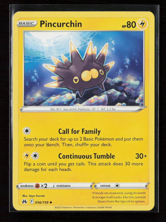 Pincurchin Uncommon Crown Zenith 056/159 LP
