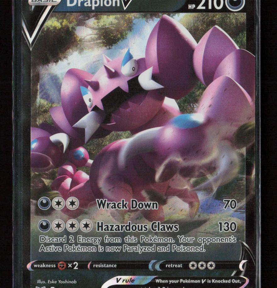 Drapion V Ultra Rare SWSH04: Vivid Voltage 106/185 NM - Kang's Collectibles