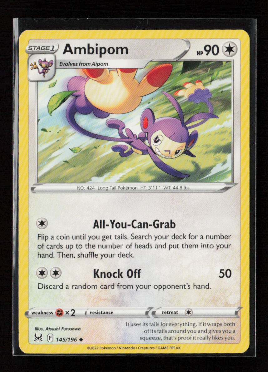 Ambipom Uncommon SWSH11: Lost Origin 145/196 LP