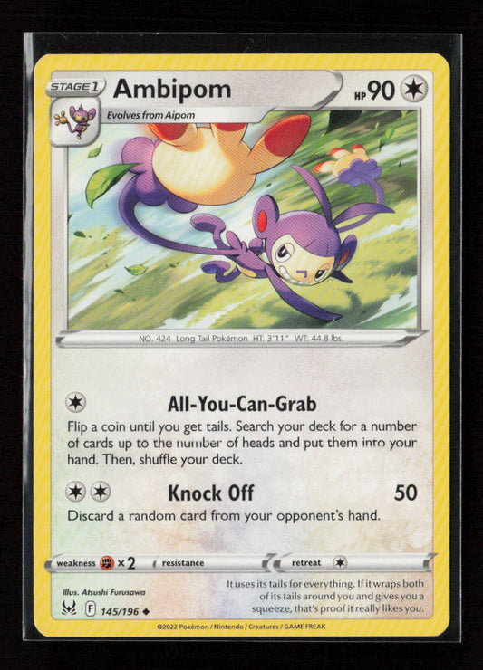 Ambipom Uncommon SWSH11: Lost Origin 145/196 LP