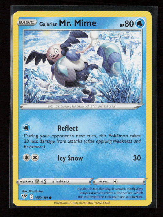 Galarian Mr. Mime Common SWSH03: Darkness Ablaze 035/189 LP
