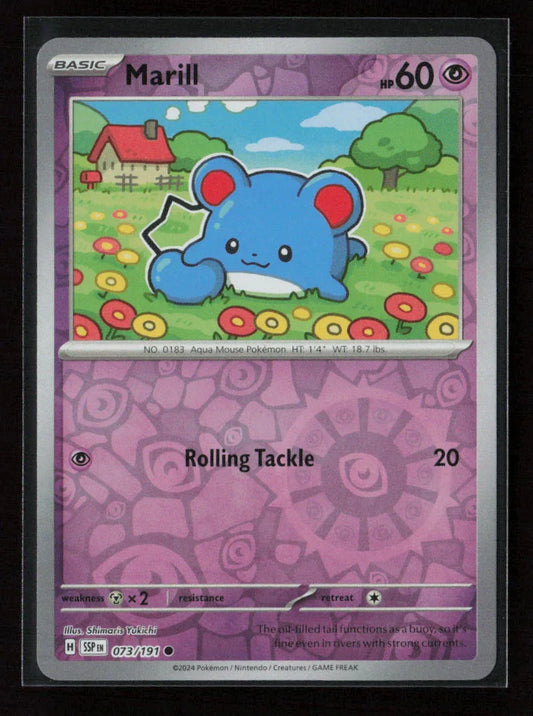 Marill Common SV08: Surging Sparks 073/191 NM - Kang's Collectibles