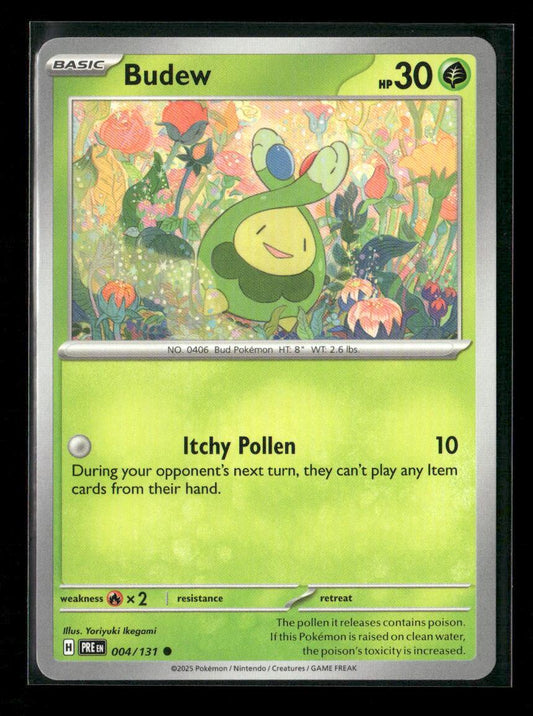 Budew Common SV: Prismatic Evolutions 004/131 NM - Kang's Collectibles