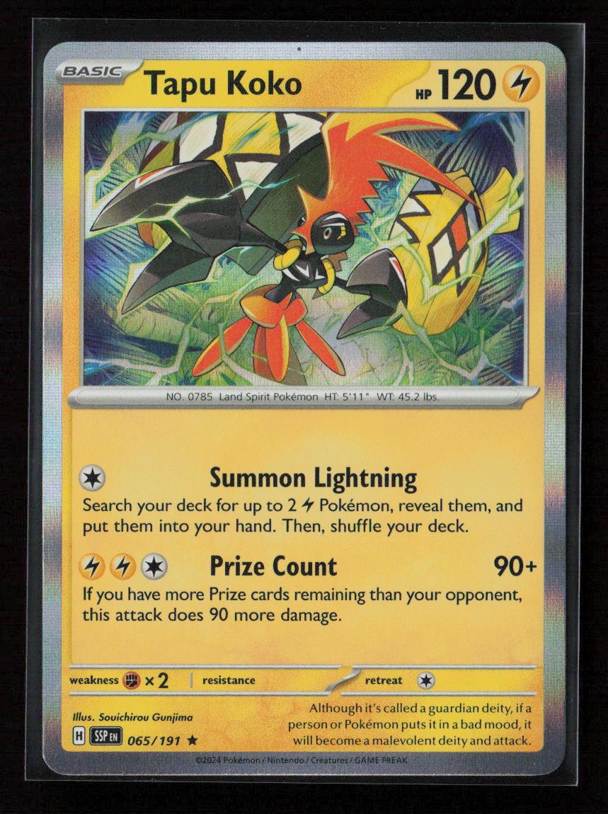 Tapu Koko Promo Deck Exclusives 065/191 NM - Kang's Collectibles