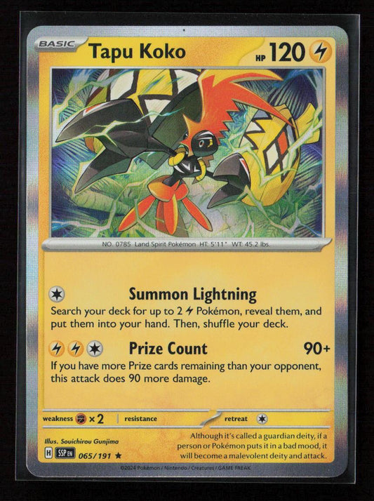 Tapu Koko Promo Deck Exclusives 065/191 NM - Kang's Collectibles