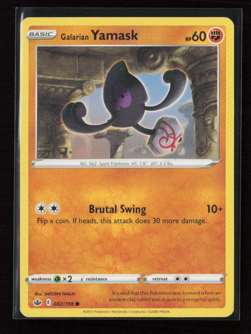 Galarian Yamask Common SWSH06: Chilling Reign 082/198 LP