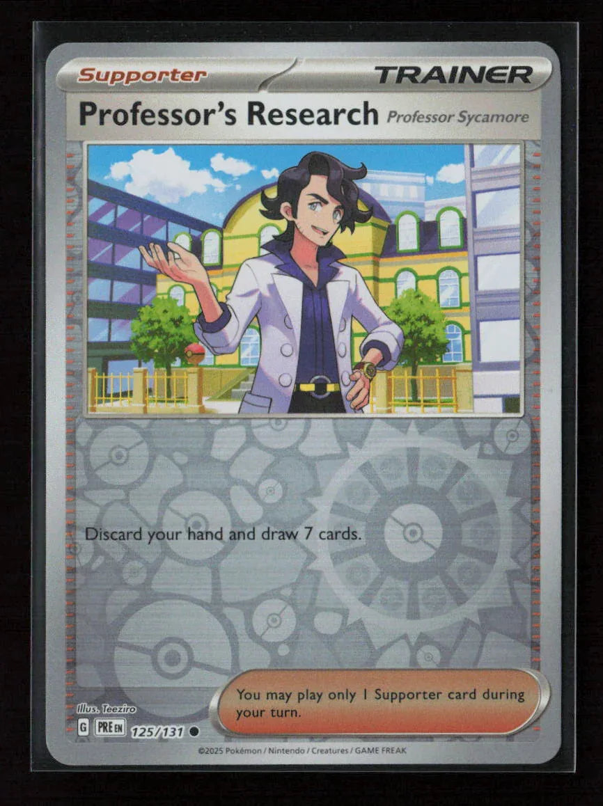 Professor's Research [Professor Sycamore] Common SV: Prismatic Evolutions 125/131 NM - Kang's Collectibles