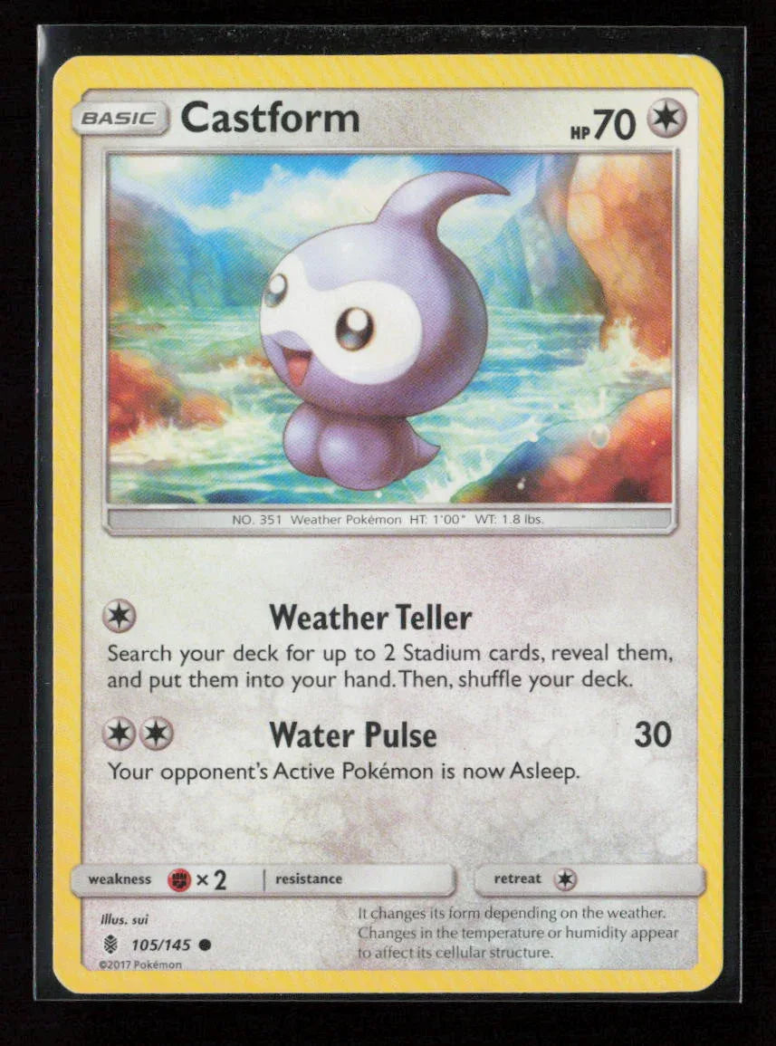Castform Common SM - Guardians Rising 105/145 LP - Kang's Collectibles