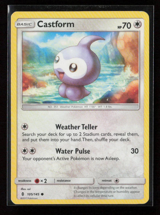 Castform Common SM - Guardians Rising 105/145 LP - Kang's Collectibles
