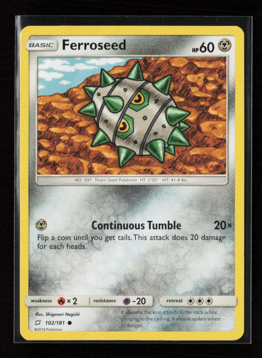 Ferroseed Common SM - Team Up 102/181 LP