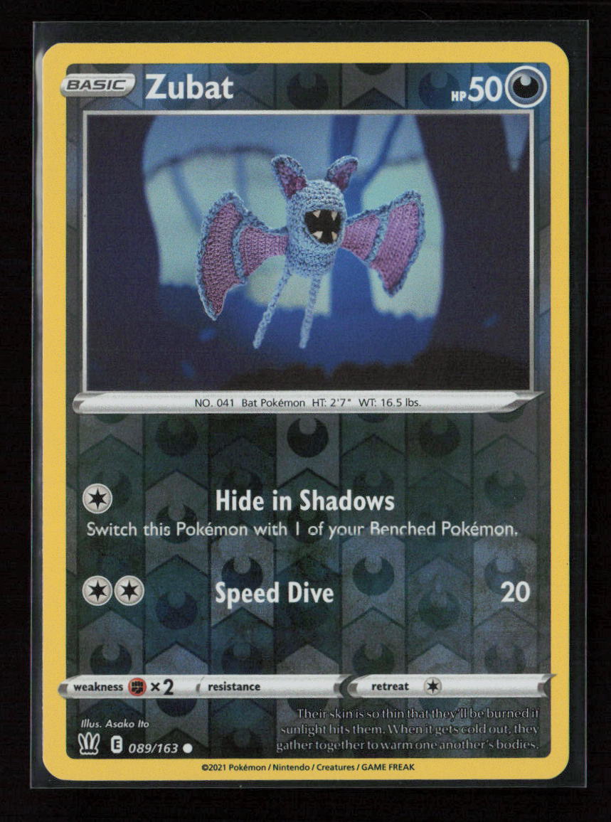 Zubat Common SWSH05: Battle Styles 089/163 NM