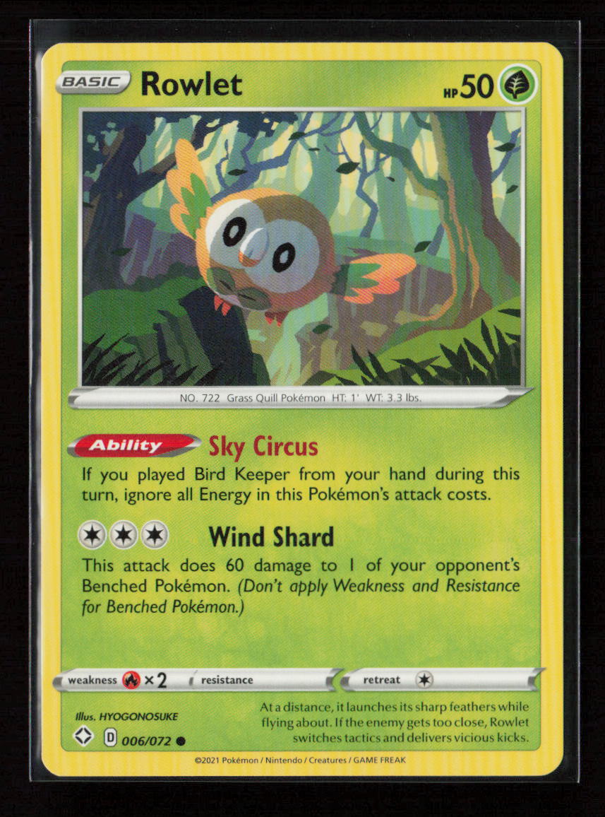 Rowlet Common Shining Fates 006/072 LP