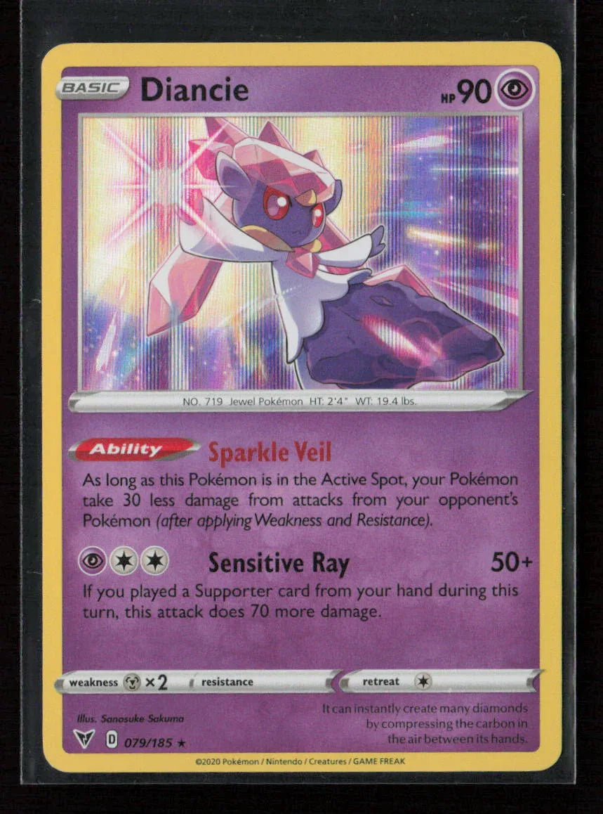 Diancie Holo Rare SWSH04: Vivid Voltage 079/185 NM - Kang's Collectibles