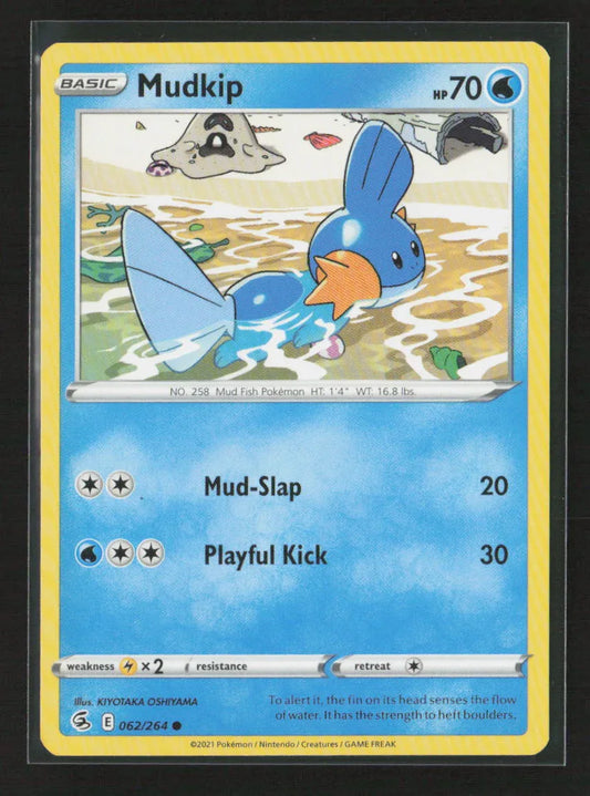 Mudkip Common SWSH08: Fusion Strike 062/264 NM - Kang's Collectibles