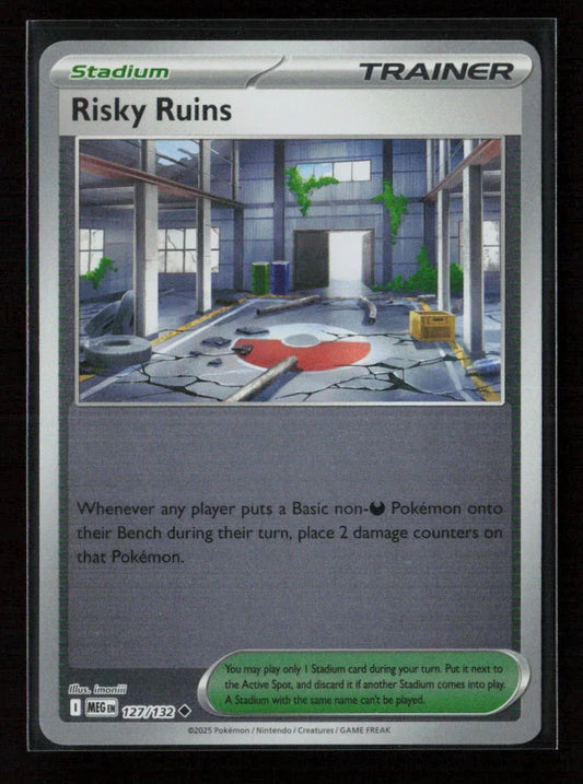 Risky Ruins Uncommon ME01: Mega Evolution 127/132 NM - Kang's Collectibles