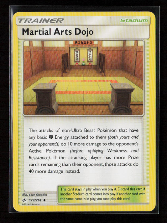 Martial Arts Dojo Uncommon SM - Unbroken Bonds 179/214 LP