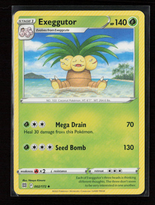 Exeggutor Uncommon SWSH09: Brilliant Stars 002/172 LP
