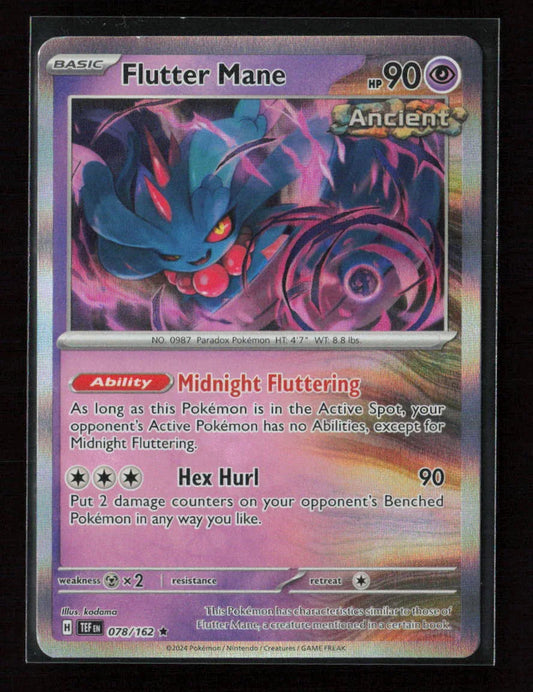 Flutter Mane Rare Deck Exclusives 078/162 NM - Kang's Collectibles