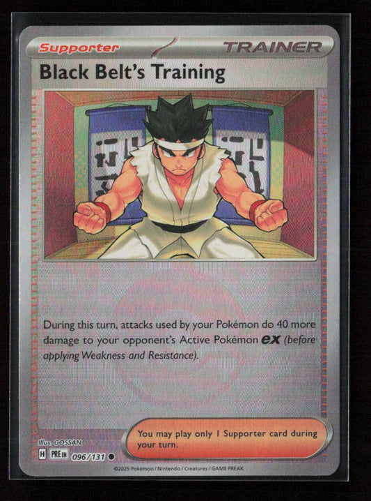 Black Belt's Training - (Poke Ball Pattern) Common SV: Prismatic Evolutions 096/131 NM - Kang's Collectibles