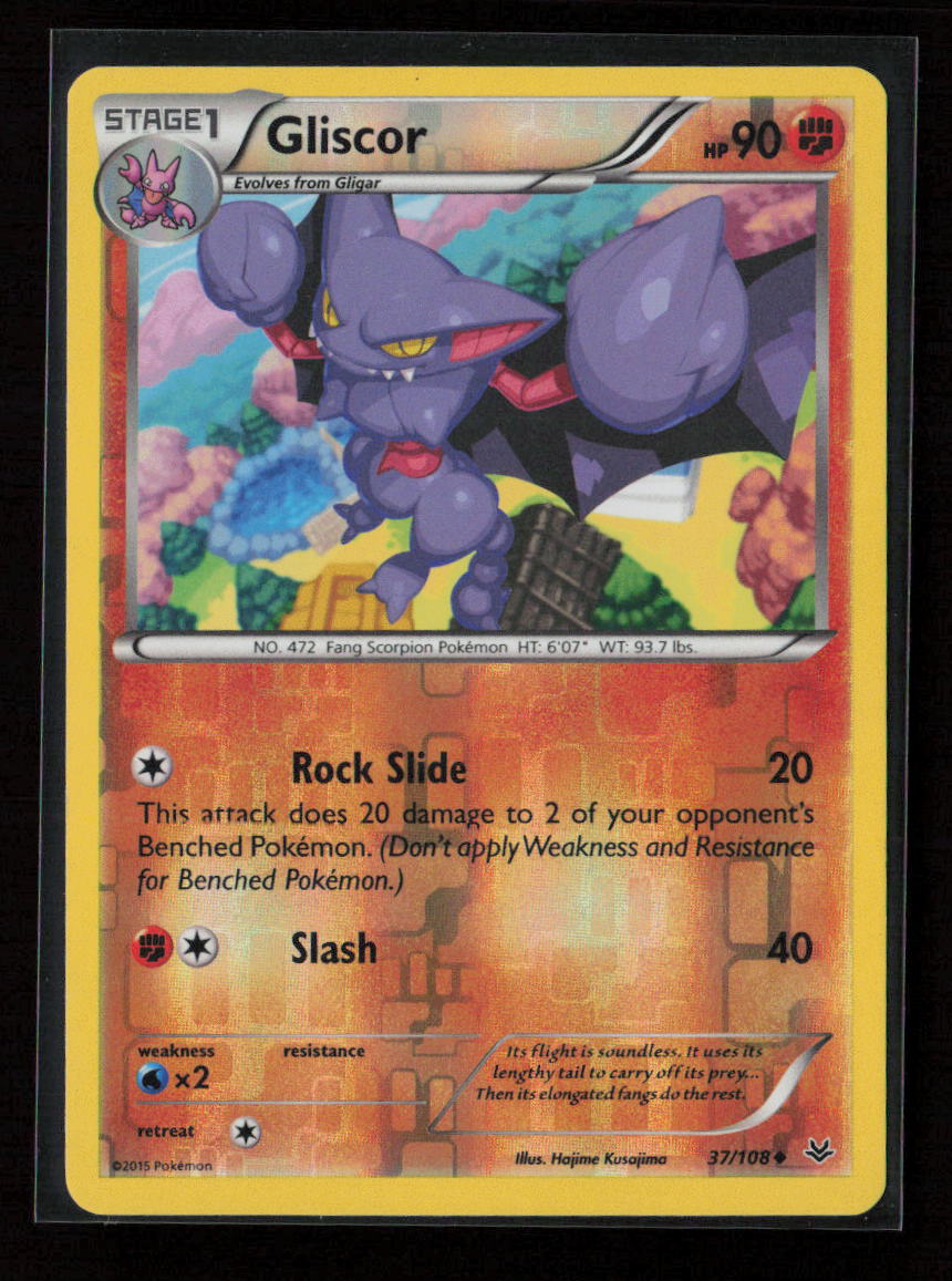 Gliscor Uncommon XY - Roaring Skies 37/108 NM