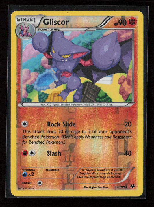 Gliscor Uncommon XY - Roaring Skies 37/108 NM