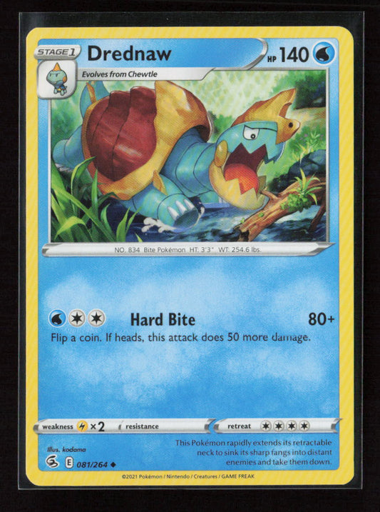 Drednaw Uncommon SWSH08: Fusion Strike 081/264 NM