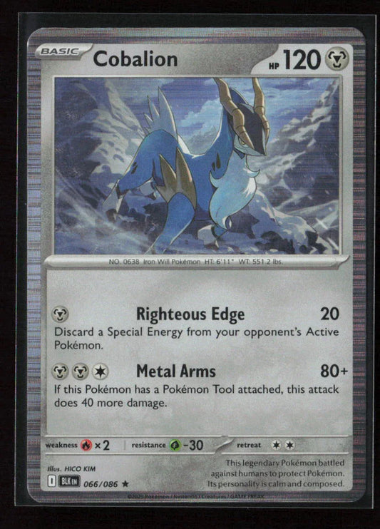 Cobalion Rare SV: Black Bolt 066/086 NM - Kang's Collectibles