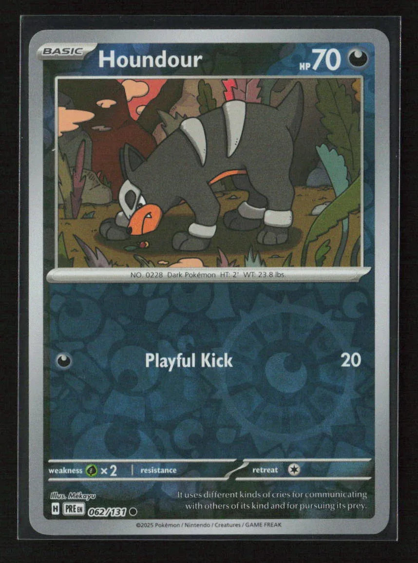Houndour Common SV: Prismatic Evolutions 062/131 NM - Kang's Collectibles