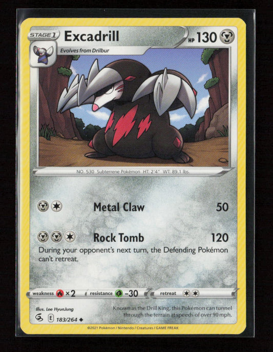 Excadrill Uncommon SWSH08: Fusion Strike 183/264 LP