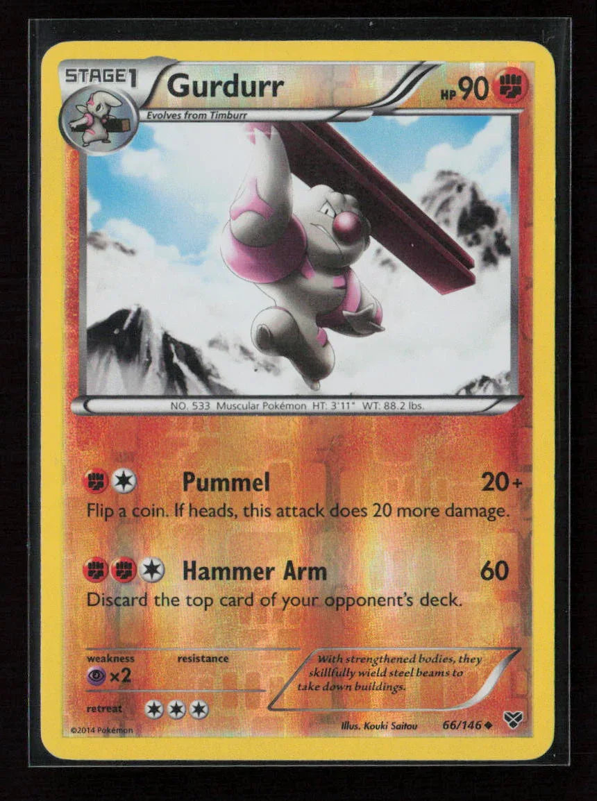 Gurdurr Uncommon XY Base Set 66/146 LP - Kang's Collectibles