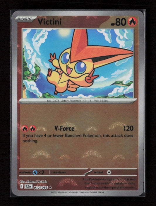 Victini (Poke Ball Pattern) Rare SV: Black Bolt 012/086 NM