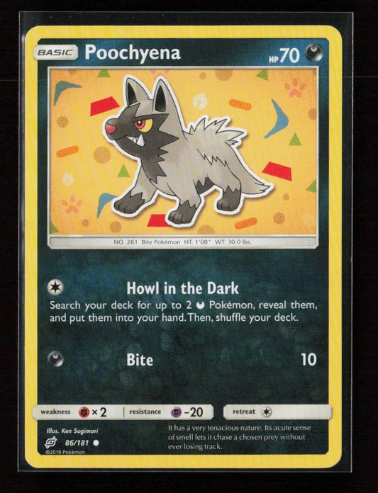 Poochyena Common SM - Team Up 86/181 LP - Kang's Collectibles