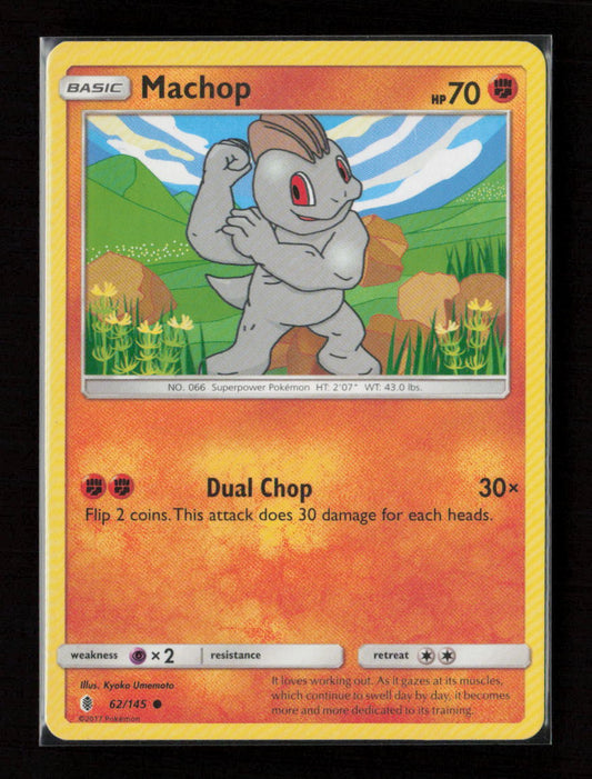 Machop (62) Common SM - Guardians Rising 62/145 LP