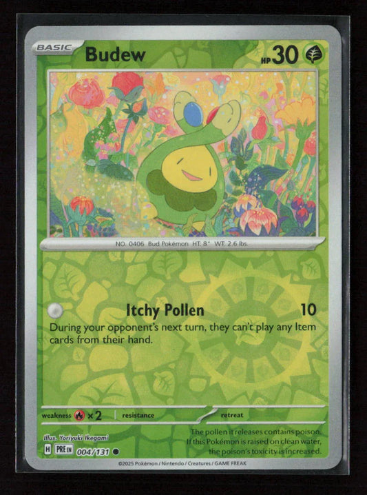 Budew Common SV: Prismatic Evolutions 004/131 NM - Kang's Collectibles